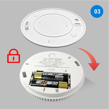 3 Years Battery 85Db Wireless Photoelectric Tuya Smart Smoke Detector，Simple Installation Steps（3）uex