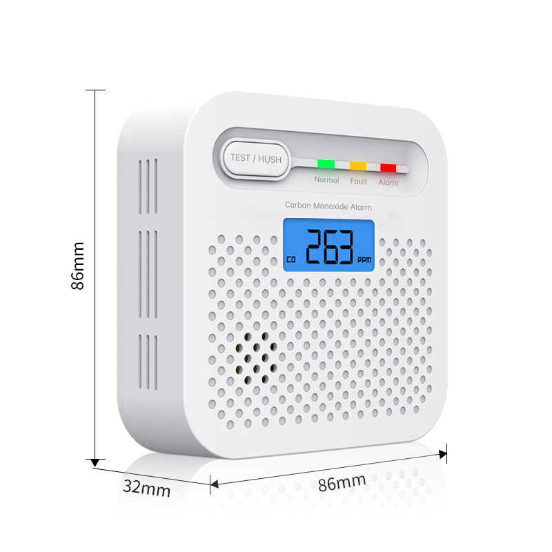 3 Years Battery Portable Carbon Monoxide Detector Alarm Product Size8jk