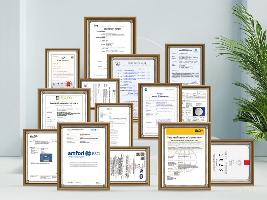 Company product certificate displayaga