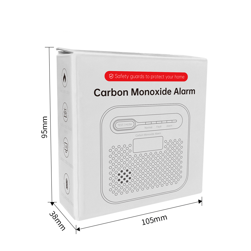3 Years Battery Portable Carbon Monoxide Detector Alarm Color Box Packing Box Sizen3t