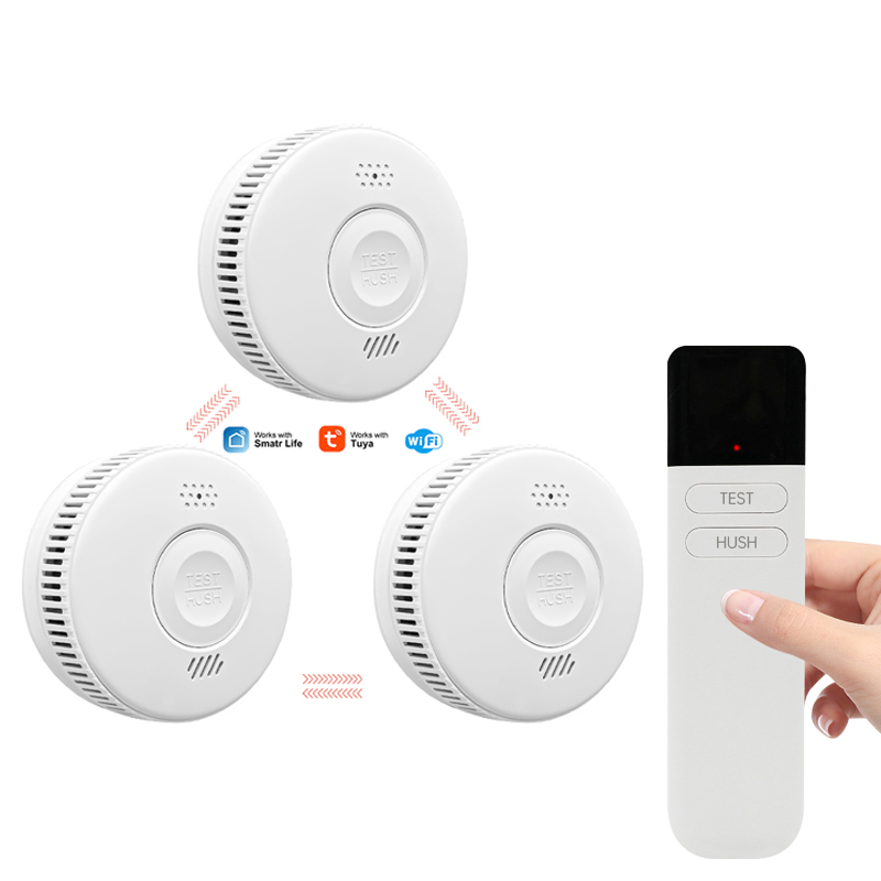 Interconnections+WIFI Smoke Alarm With Remote Controlf7z