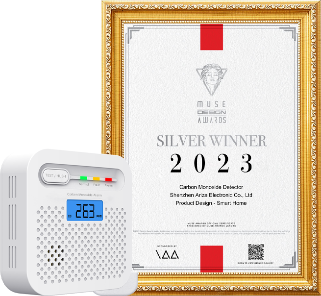 Y100A Carbon Monoxide Alarm The 2023 Muse International Creative Silver Awardxfq
