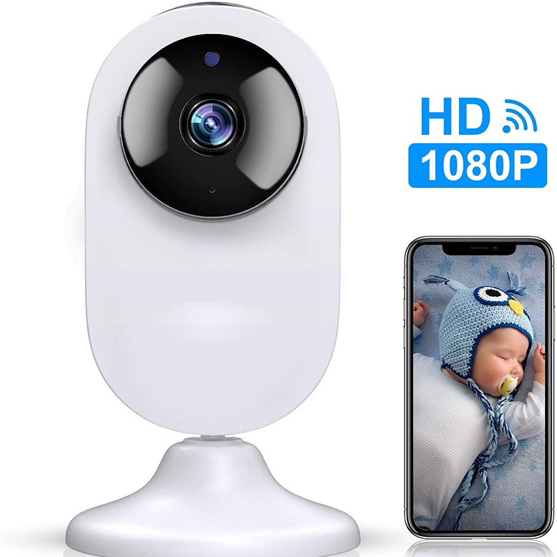 ワイヤー CCTV Hd 1080P 屋内ホームセキュリティ監視カメラ小型 Tuya スマートセキュリティカメラシステムナイトビジョンとモーション検出