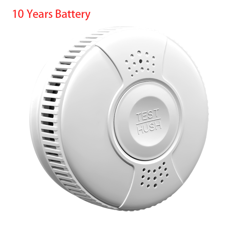 ポータブル光電スタンドアロン煙警報器 EN14604 ワイヤレス 10 年間煙探知器バッテリー