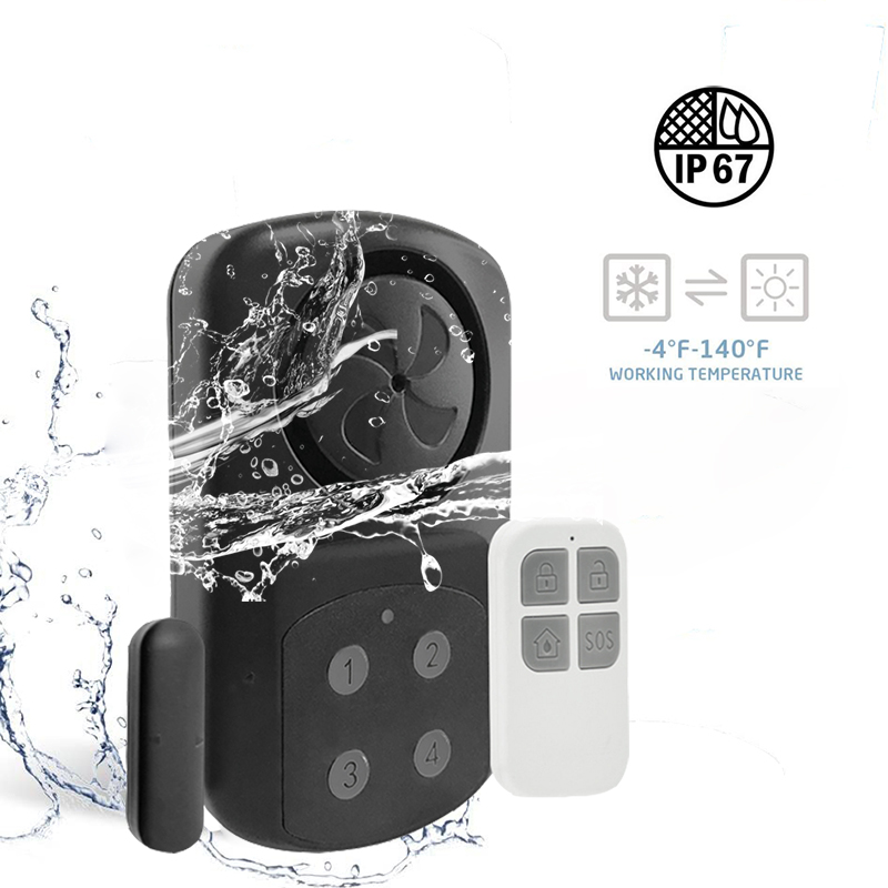 Ip67 Wasserdichter Türalarm Store Einbruchschutzalarm Anti-Diebstahl-Haussicherheitssystem Drahtloser Außenfenster-Sensor-Fernalarm