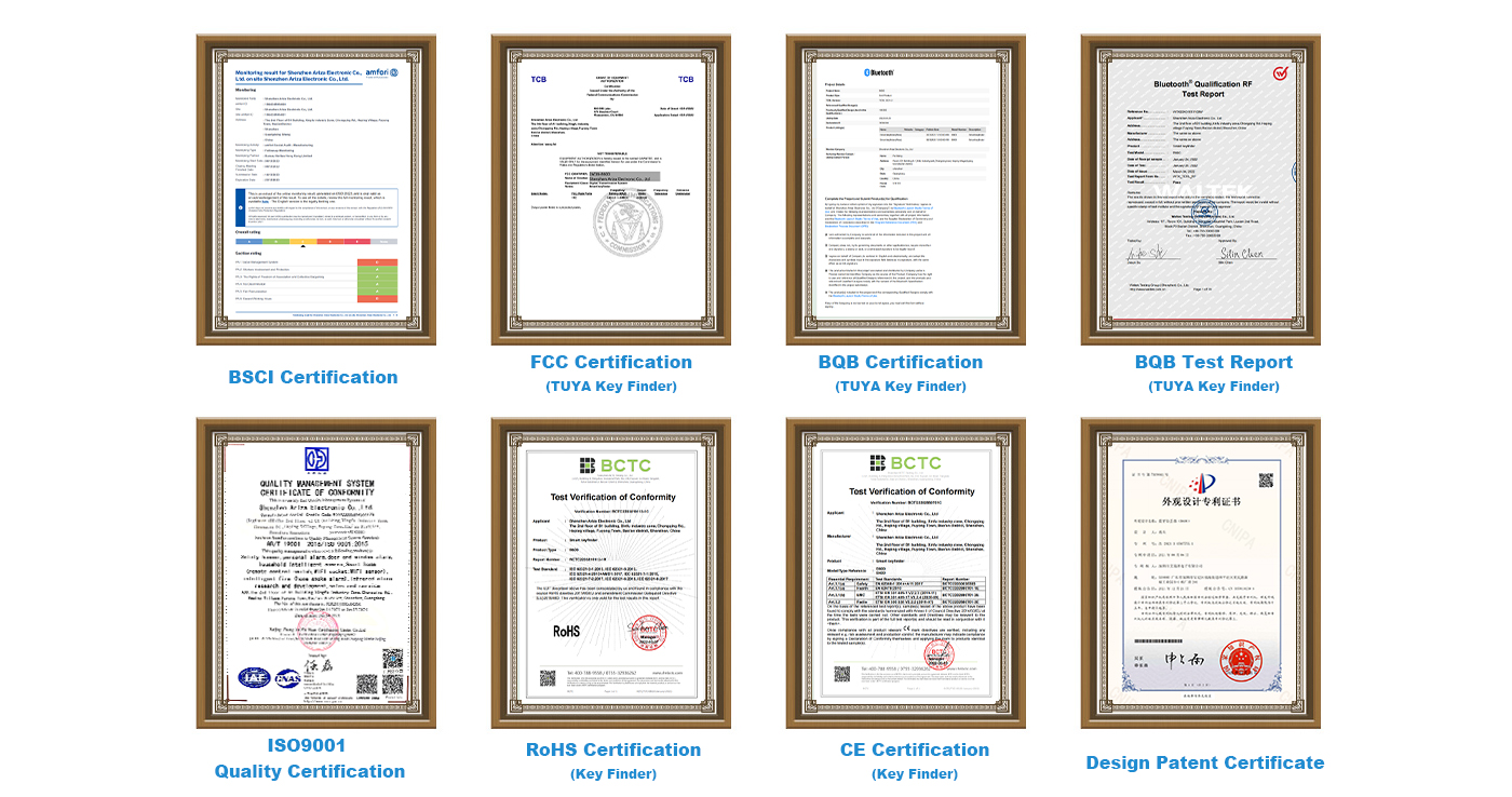 Key Finder Certifications