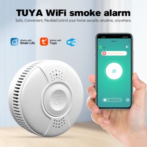 85Db DC 3V Hotels Shops Wireless Fire Security Alarm Sensor Wifi Tuya Smart Smoke Detector