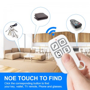 Wallet Key TV ລາຍການຄວບຄຸມໄລຍະໄກ ຕິດຕາມອຸປະກອນ Keychains Indoor Key Finder Tags Locator Tools Wireless Anti Lost Alarm Key Finder Locator With Remote