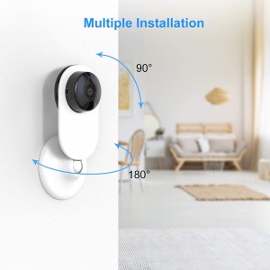 Cable CCTV Hd 1080P Cámara de vigilancia de seguridad para el hogar interior Pequeño sistema de cámara de seguridad inteligente Tuya con visión nocturna y detección de movimiento