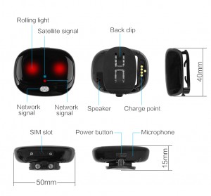 Waterproof Pet Tracker Locator Two-nzira Alarm Object Finder Black Technology Intelligent Products Mini Chip GPS Tracker Unlimited Range