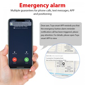 130DB Anti Attack Smart Personal Safety Alarm Keychain Self Defense Alarm System Tuya Blue Tooth Wifi SOS Push Panic Button