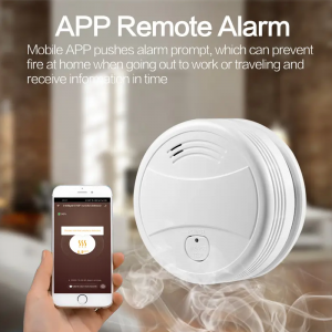 Photoelectric Smoke Alarm Detector Fire Alarm System Wireless Smart Wifi Smoke Alarm Fire Alarm Sensor High Sensortive For Home Security