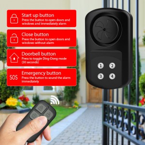 Alarma de puerta impermeable Ip67, alerta de protección antirrobo, sistema de seguridad para el hogar, alarma con Sensor remoto inalámbrico para ventana al aire libre