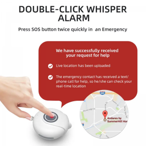 2G SIM Card SOS Safety Self defense Keychain 130DB Anti Attack Button GPS Smart Personal Alarm With Emergency Tracking Message And Emergency Call