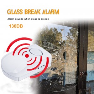 Bezdrátový alarm proti vloupání do dveří proti krádeži 130Db dveřní okno proti vloupání, pohybové vibrační čidlo pro zabezpečení domácnosti