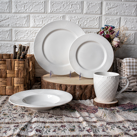 High-Class Relief Porcelain Tableware...