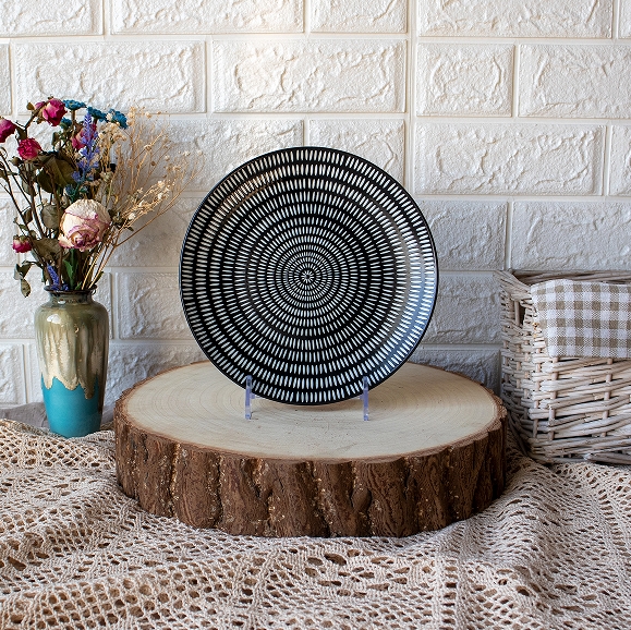 Absztrakt Pantern Vintage matt kerámia kőedény konyhai készlet