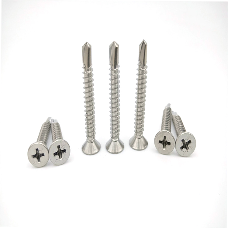 wholesale price China Fastener Hardware Wholesale  Countersunk Flat Head Screw Self-Drilling Tapping Screws Stainless Steel Nails and Screws