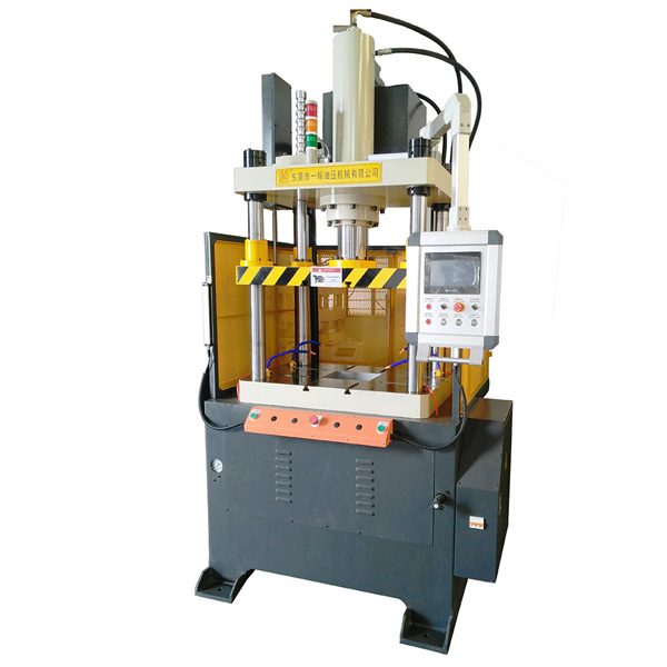 Single action hydraulic pressing machine for mobile accessories making