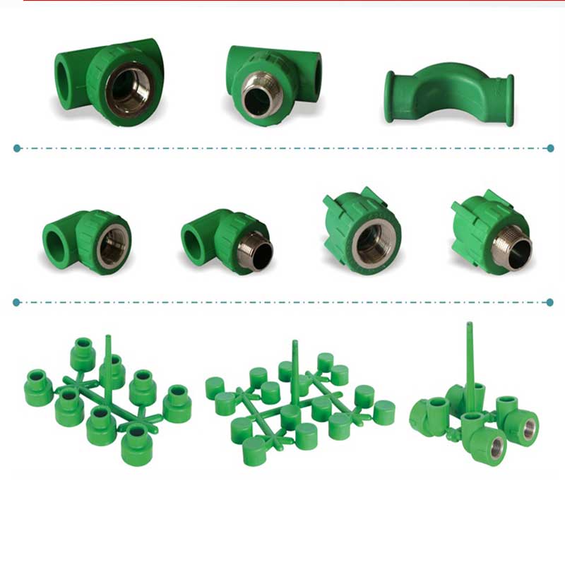 PPR Material Pipe Fitting Mould, Elbow, Tee, Coupling Ytee