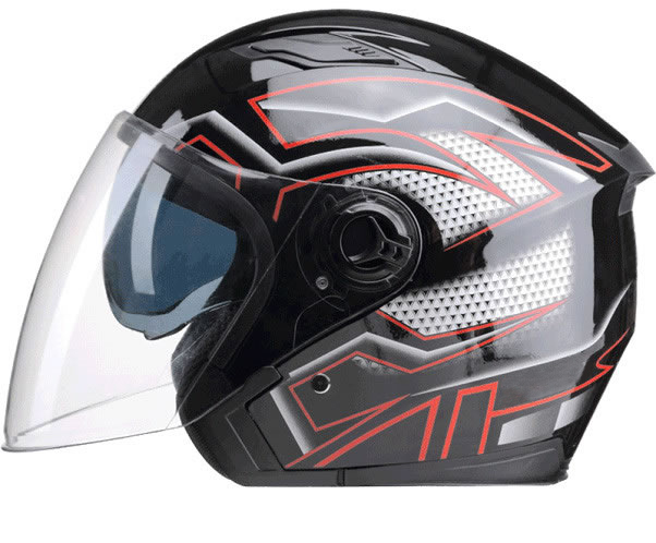 Inner lining structure of electric motorcycle helmet