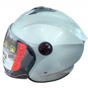 Solid Color Motorcycle Helmet Open Face Helmet