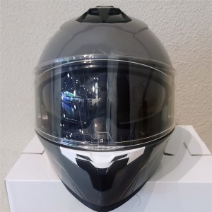 Discount Price China Motorcycle Accessory Safety Protector ABS Full Face Helmet Half Ope Jet Modular Cross F558 Double Visors with DOT Certificate