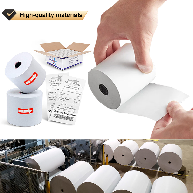 Thermal Paper Manufacturers 58Mm Atm Receipt Rolls For Printer