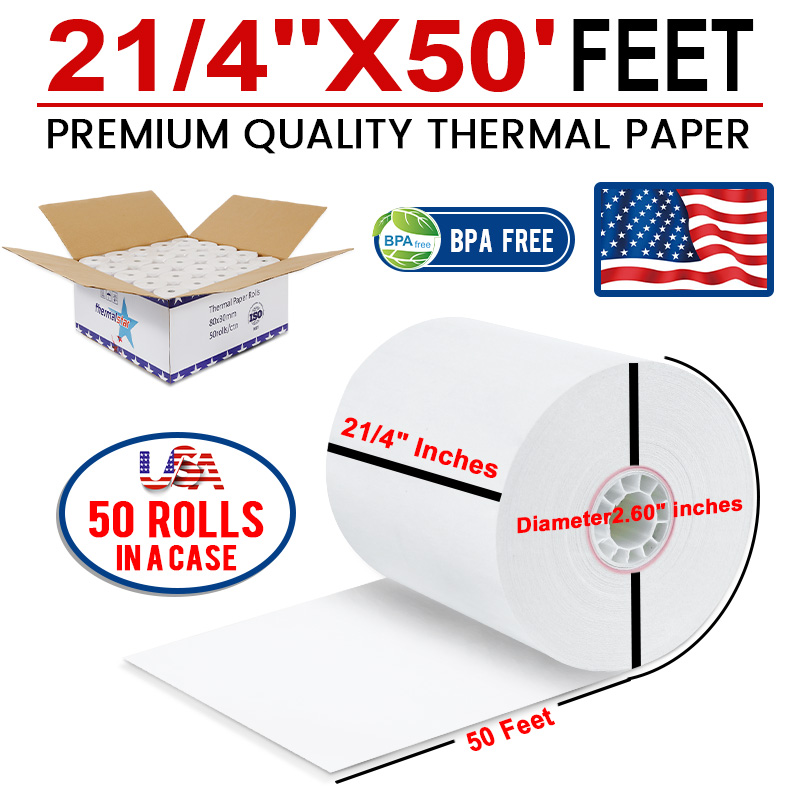 Preço de rolos de papel térmico Eftpos 2 polegadas 3 polegadas...