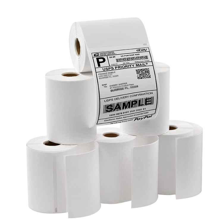 Étiquette thermique directe de rouleau de papier d'autocollant de code barres de 100mm x 150mm SANS BPA