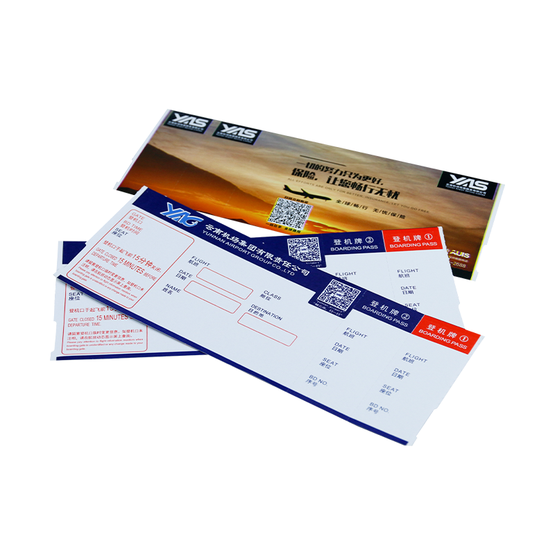 Fabrika fiyat havayolu uçak biletleri termal kağıt biniş kartı