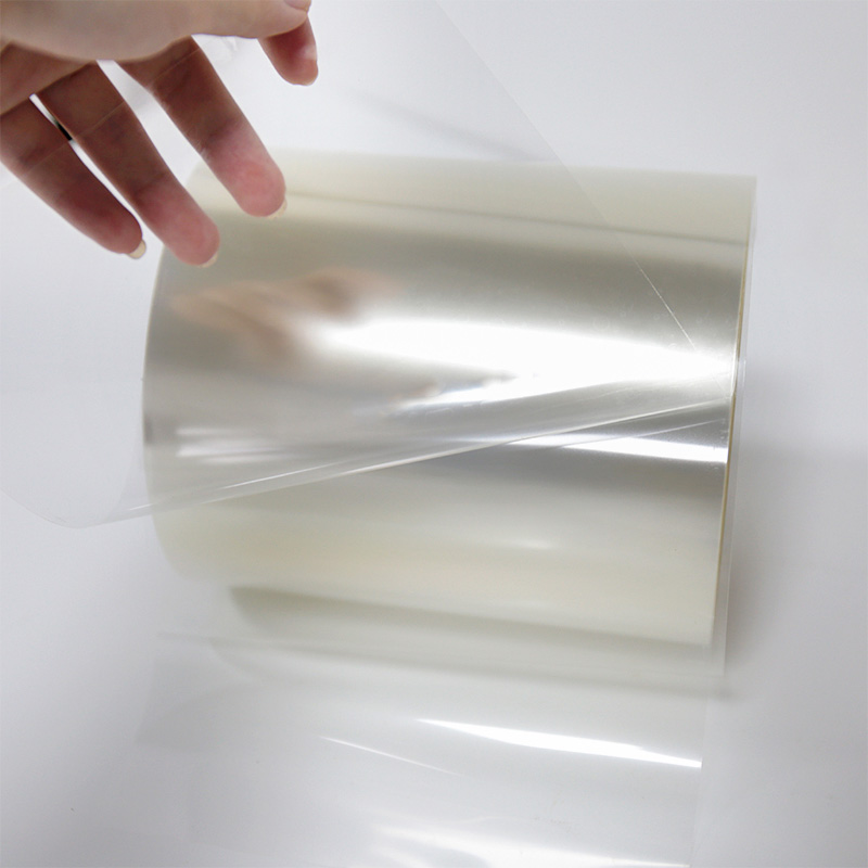 China Transparent Pet Film Raw Material Self Adhesive Roll