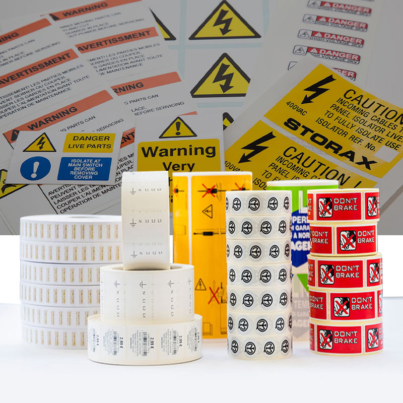 Étiquettes industrielles Autocollants d’information sur la sécurité du fabricant