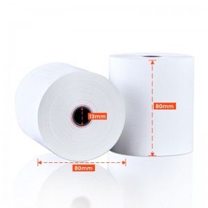 Rollos de papel térmico de venta directa de fábrica 80X80...