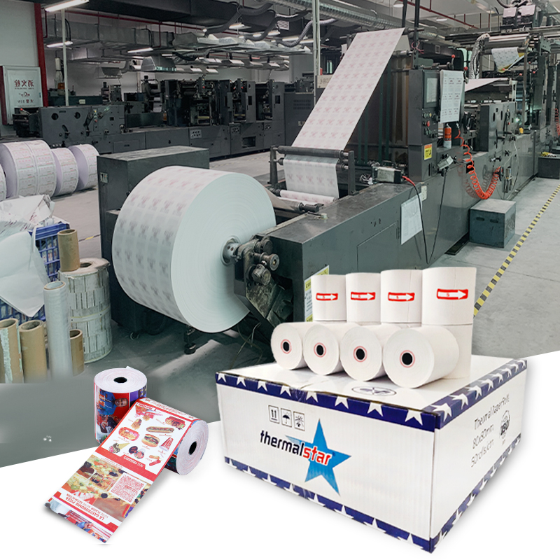 Fabricant de papier thermique en Chine Eftpos Caisse enregistreuse Pos jusqu'au rouleau de reçus