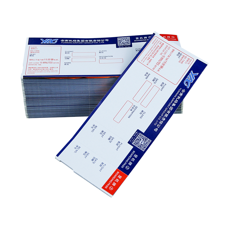 Popular Design for 80x70mm Thermal Paper -  High quality airline thermal paper boarding pass flight tickets – Sailing