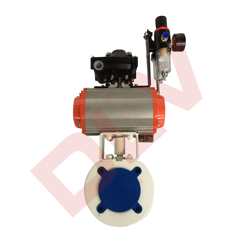 the pneumatic wafer ball valve