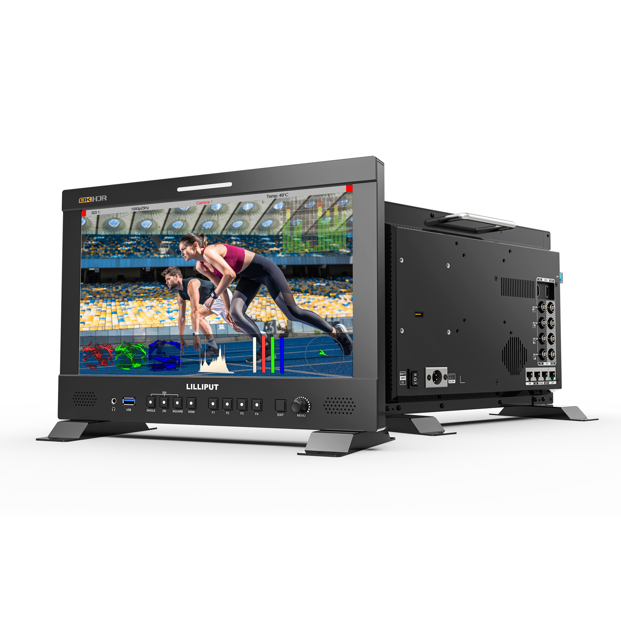 OEM 13.3 inch 8K 12G-SDI 3840×2160 studio production monitor 