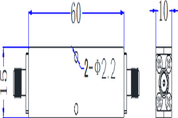Режекторный фильтр 2400–2500 МГц JX-BSF1-2.4G2.5G-50SF