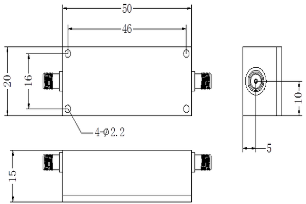 Полосовой LC-фильтр УВЧ, работающий на частоте 440,175 МГц JX-LCF1-440.175-50S