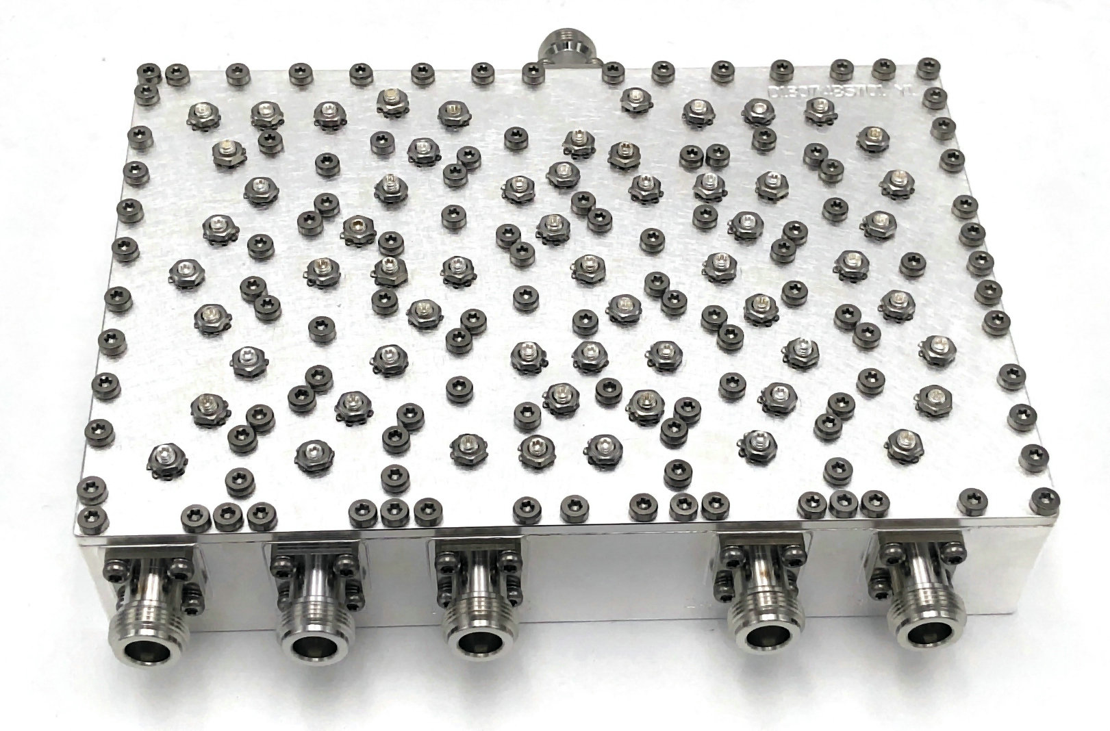 5-Wege-Hohlraumkombinierer NF-Stecker 824–2570 MHz, geringe Einfügungsdämpfung, kleines Volumen JX-CC5-824M2570M-90N
