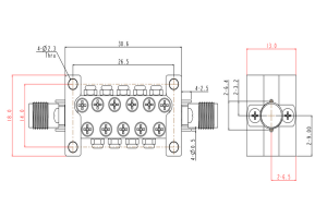 Filtr pasmowo-przepustowy 24–40 GHz do rozwiązań wysokiej częstotliwości