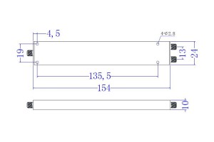 पावर डिवाइडर SMA-F कनेक्टर 0.5G-18GHz JX-PD2-0.5G18G-30WS