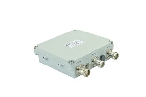 4-контактный разъем для резонаторов 4,3/10-F, 1710-2700 МГц, низкие вносимые потери, малый объем, JX-CC3-1710M2700M-4310F50