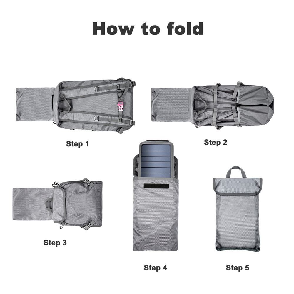 solar panel backpack folding