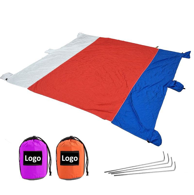 Компактное пляжное одеяло для пикника размером 10 X 9 футов увеличенного размера