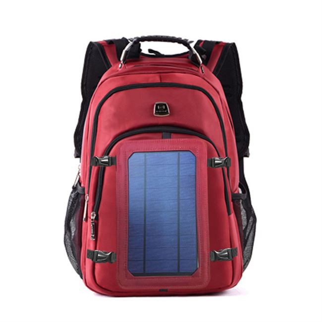 SPS-893 Kitapo mandeha an-tongotra azo rechargeable Solar Backpack