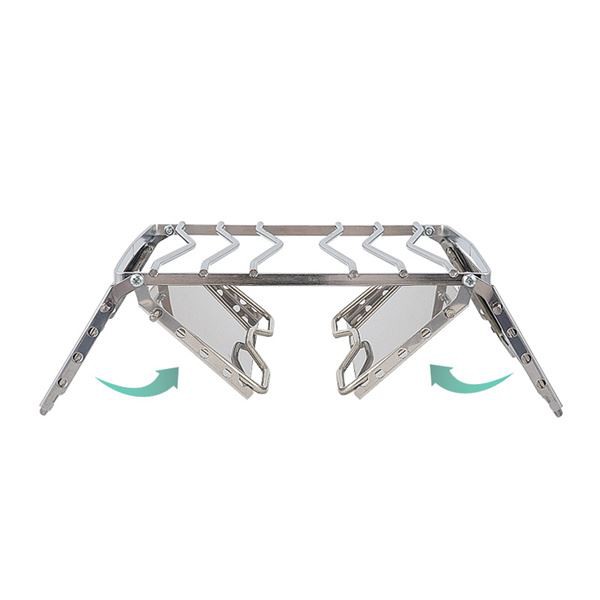 SPS-791 Outdoor Camping Folding Windshield Barbecue Rack