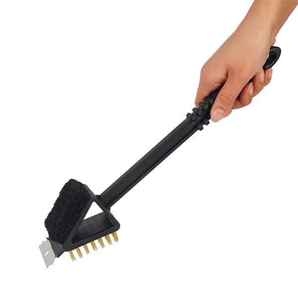 SPS-794 3 in 1 Outdoor Camping BBQ Cleaning Brush