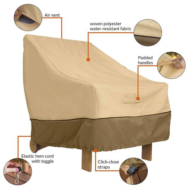 Housse de meuble imperméable pour canapé d'extérieur SPS-971